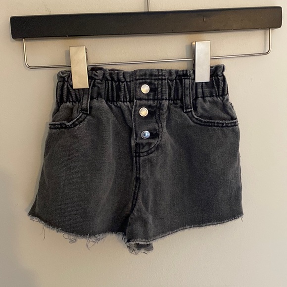 Zara Bottoms Zara Girls Black Denim Cut Off Shorts Poshmark